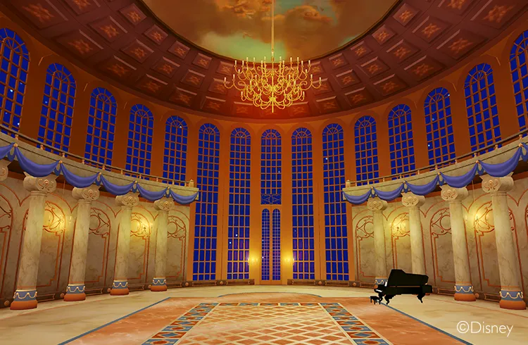 beauty and the beast ballroom background