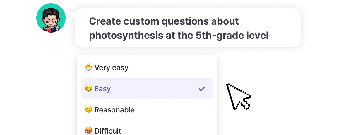 easy and fast AI quiz